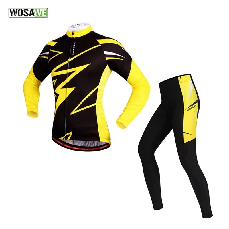 

WOSAWE Велоспорт Джерси брюки наборы для езды на велосипеде