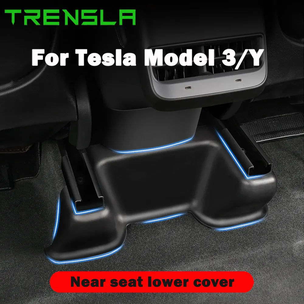 

Направляющая для нижнего скольжения автомобильного сиденья Tesla Model Y, угловая защитная крышка, Защитная панель, аксессуары для украшения инт...