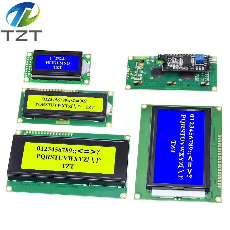 Модуль ЖКД синий зеленый экран для Arduino 0802 1602 2004 12864 ЖК-символ UNO R3 Mega2560 дисплей