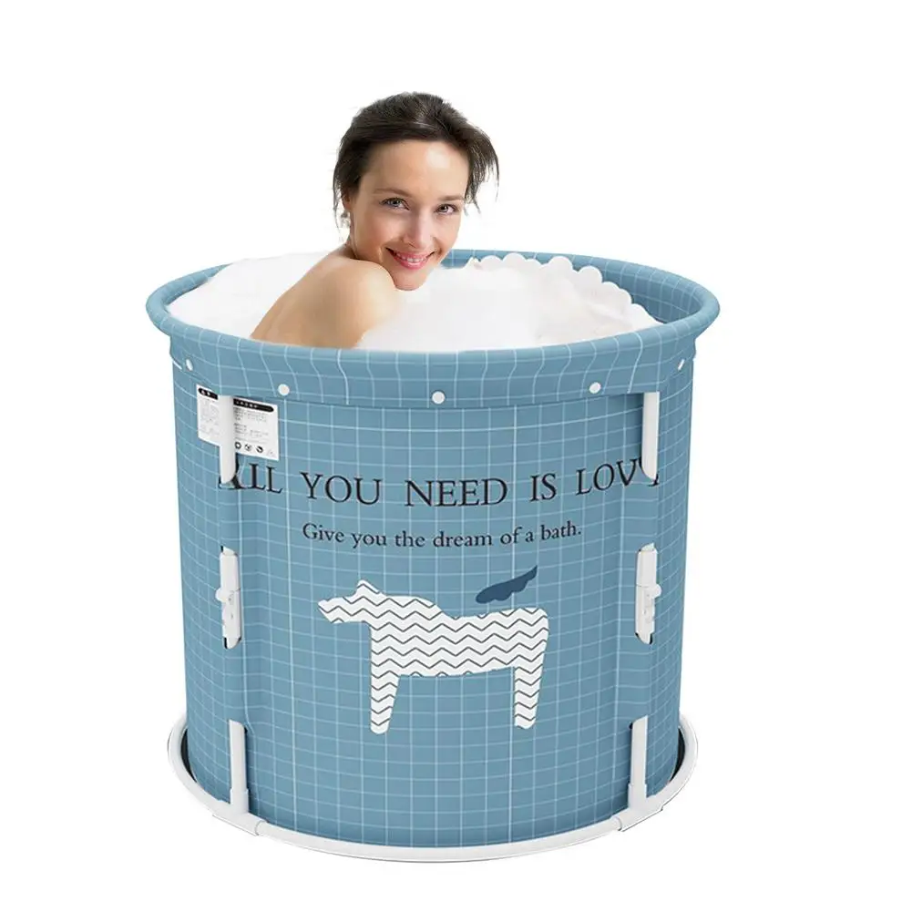 Портативная Складная круглая Ванна раковина для душа дома ванная складная