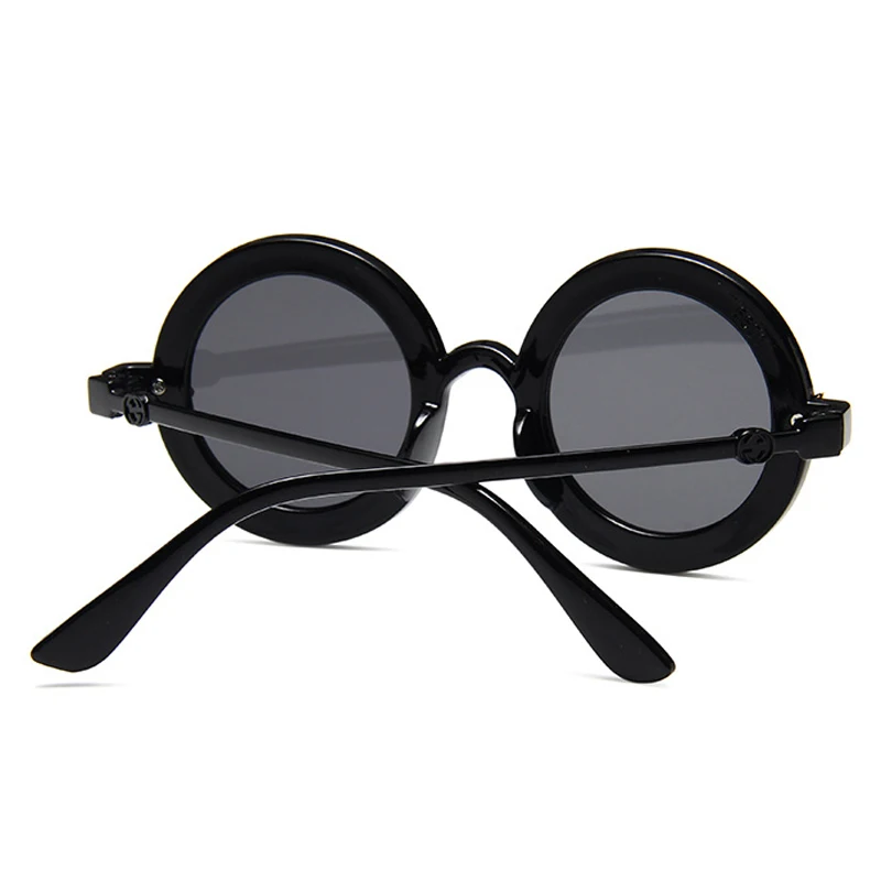 Солнцезащитные очки для мальчиков и девочек маленькие круглые брендовые