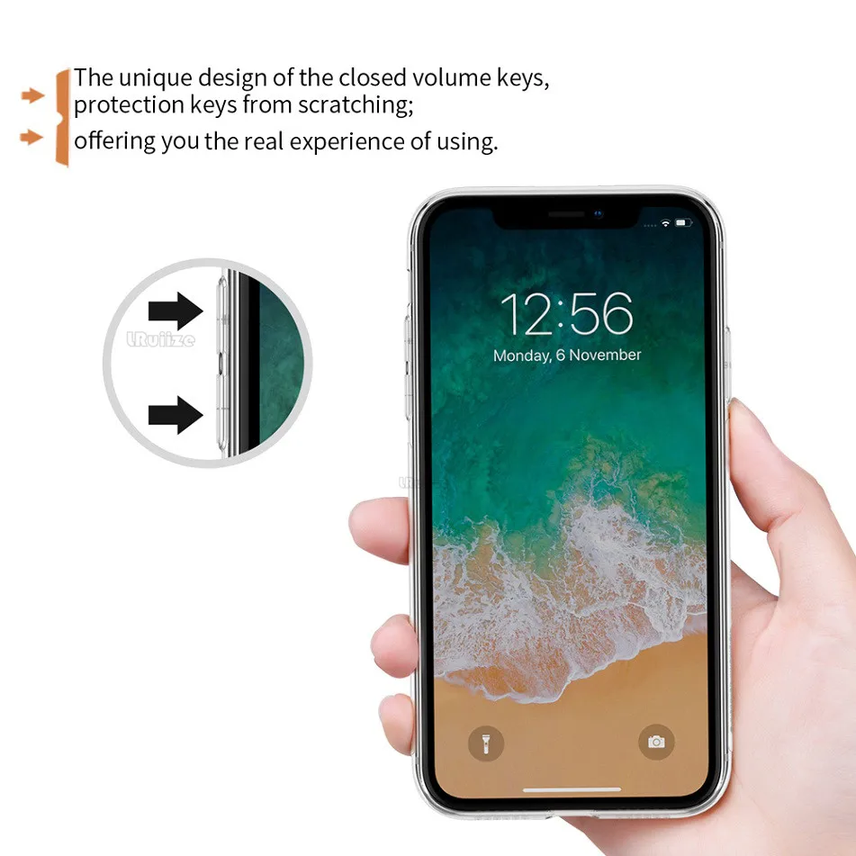 Для iPhone Xr чехол 6 1 'Ǝ цветов прозрачный мягкий кремний TPU Защитный для 11 Pro X XS Max