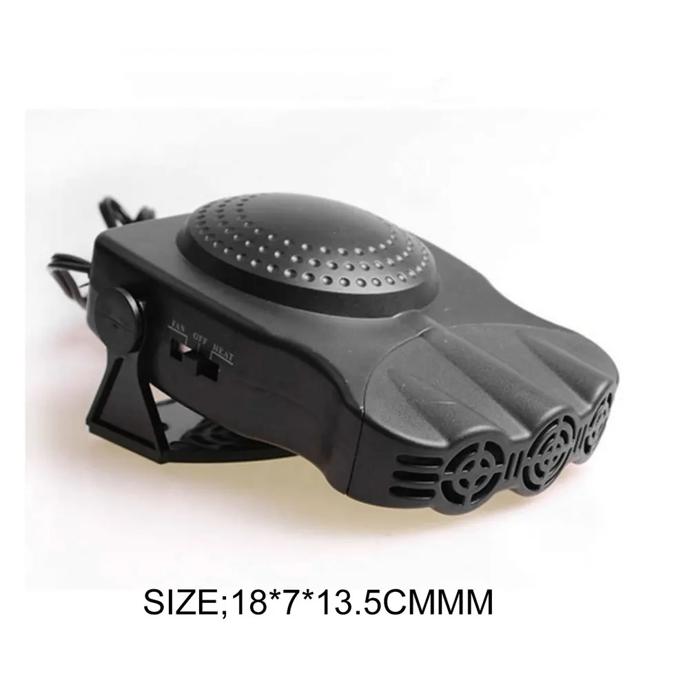 

Universal 12V 150W Car Vehicle Cooling Fan Hot Warm Heater Demister Defroster Three hole heater Fan Essential Accessories