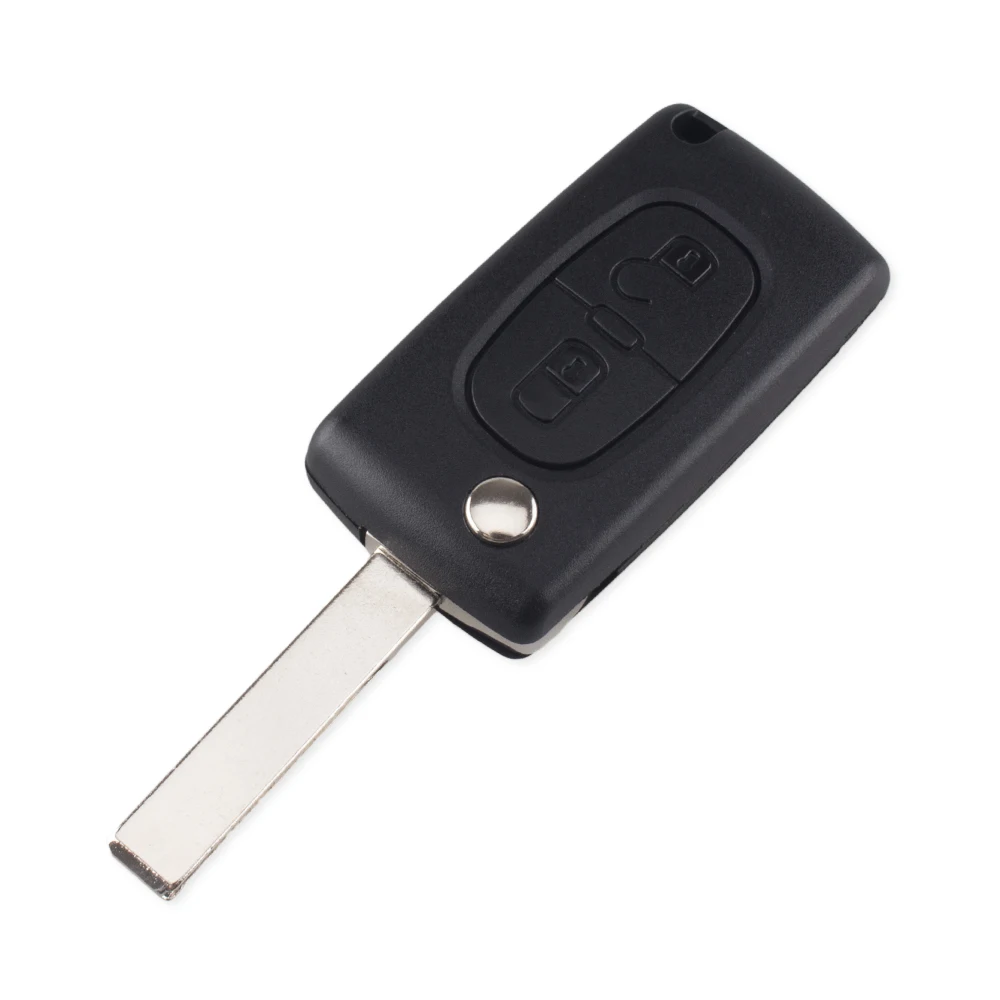 Складной чехол KEYYOU для автомобильного ключа 2 BT пустой Peugeot 107 207 407 307 307S 308 607 807 VA2/HCA