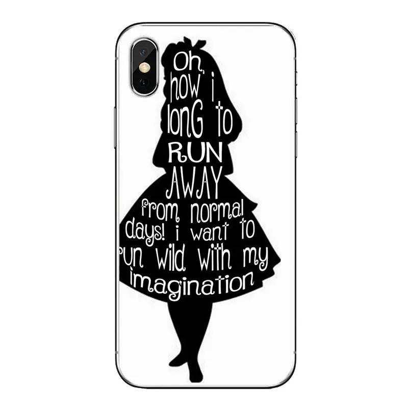 Прозрачные мягкие чехлы Alice in Wonderland для iPod Touch iPhone 4 4S 5 5S 5C SE 6 6S 7 8 X XR XS Plus MAX |
