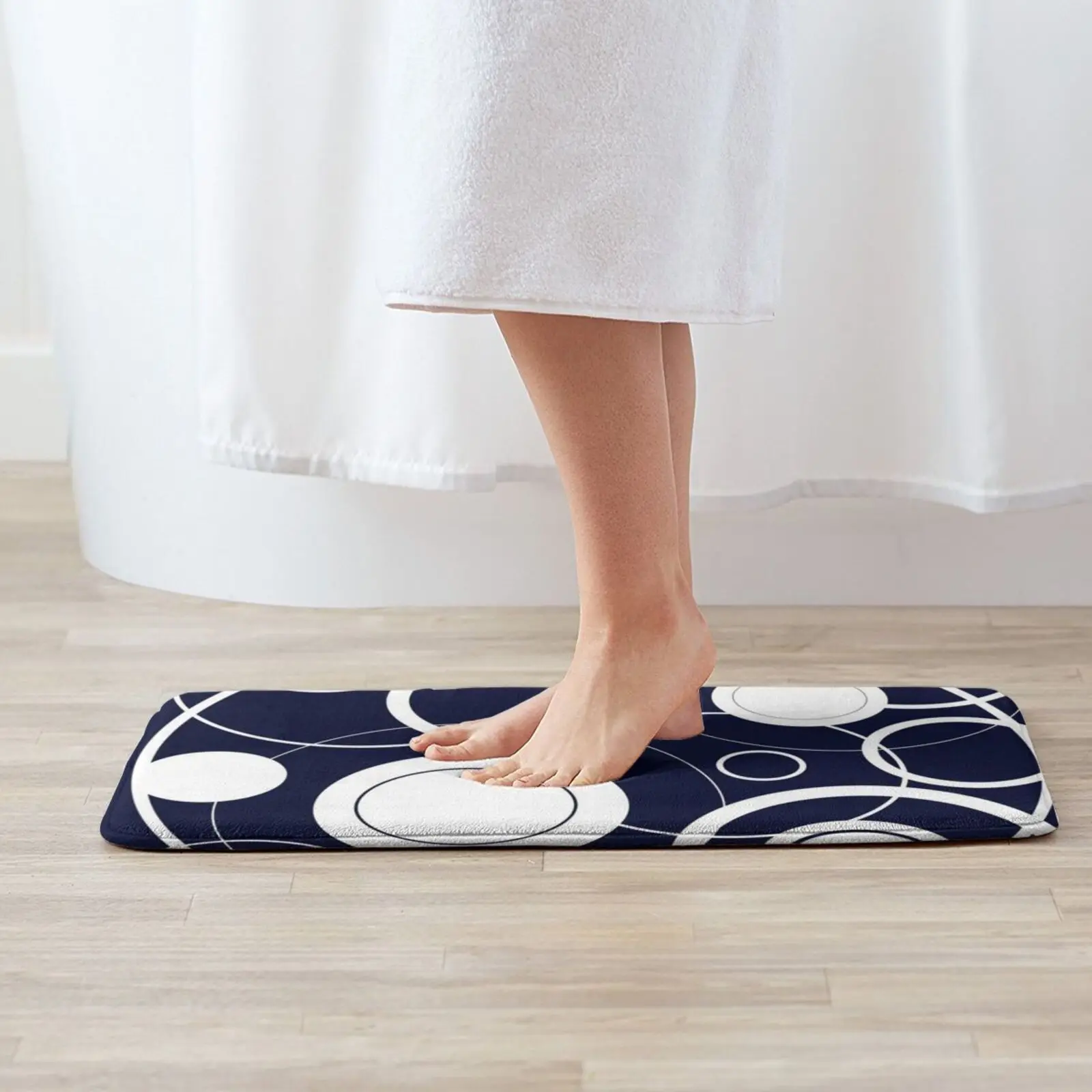 Круглый дизайнерский мягкий домашний Противоскользящий коврик для всей семьи