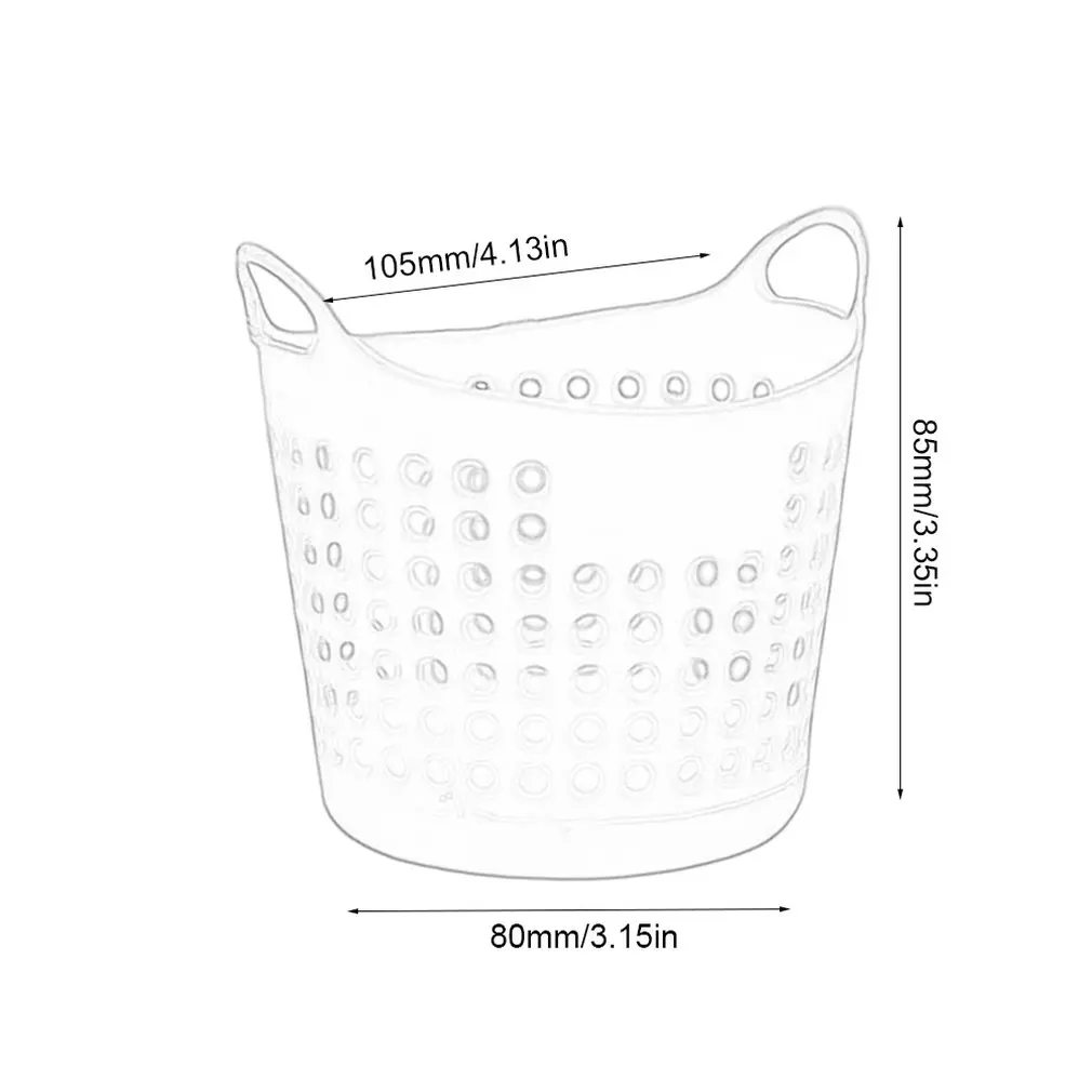 Креативная портативная мини настольная многоцелевая пластиковая корзина для