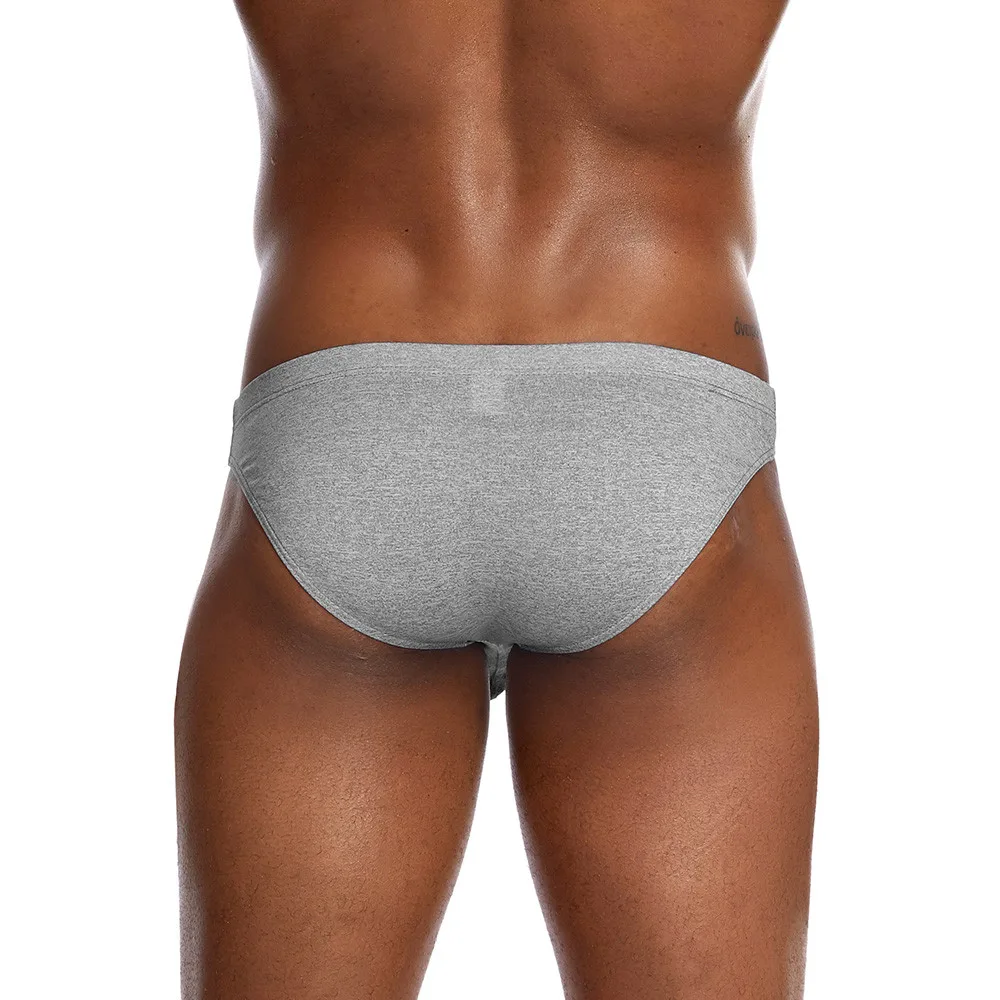 Мужские трусы брифы однотонные дышащие нижнее белье для геев дома 109 2019 |