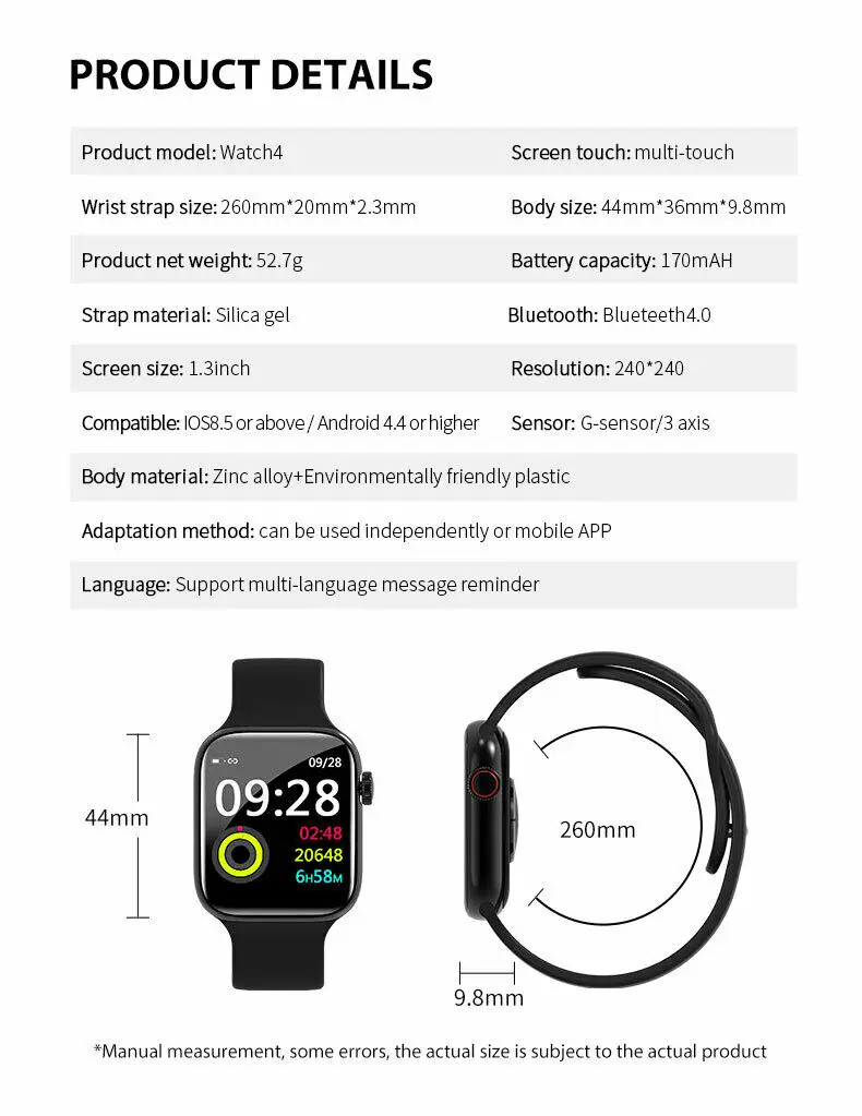 Новейший умный Браслет W4 умные часы bluetooth спортивные для IOS Android фитнес трекер