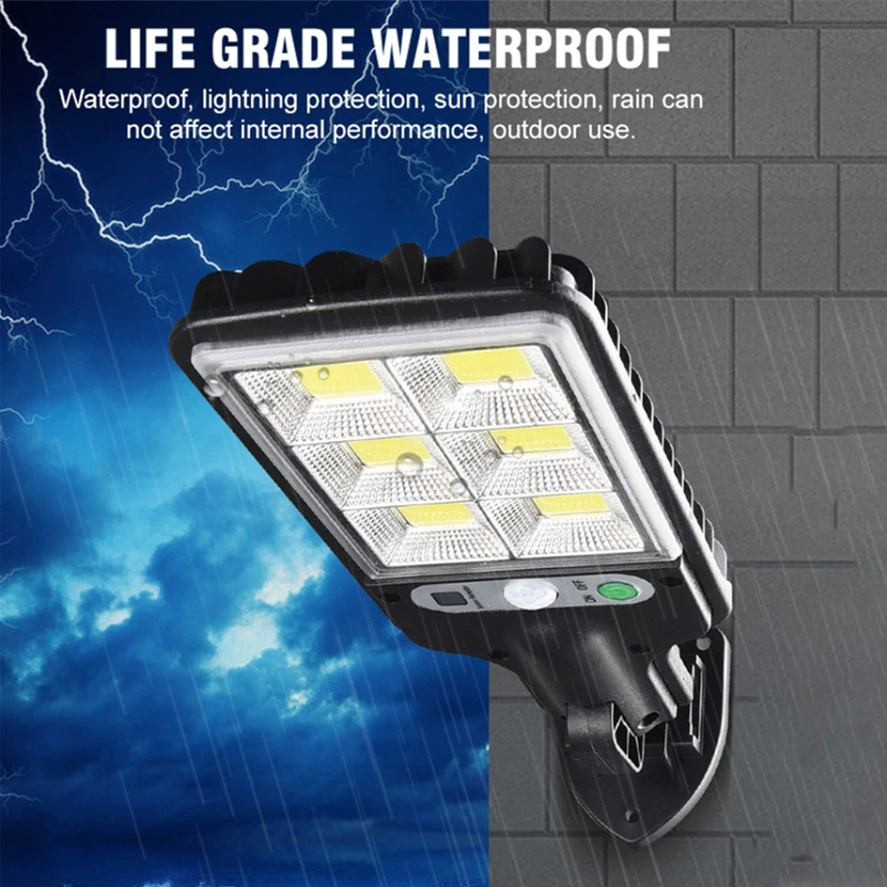 

Solar Street Lights Outdoor Solar Lamp With 3 Light Mode Waterproof Motion Sensor Security Lighting for Garden Patio Path Yard