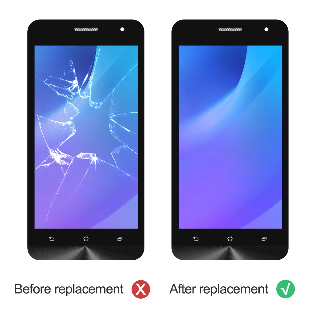 100% протестированный 5 0 ''черный для Asus Zenfone Lite A502CG ЖК-дисплей кодирующий