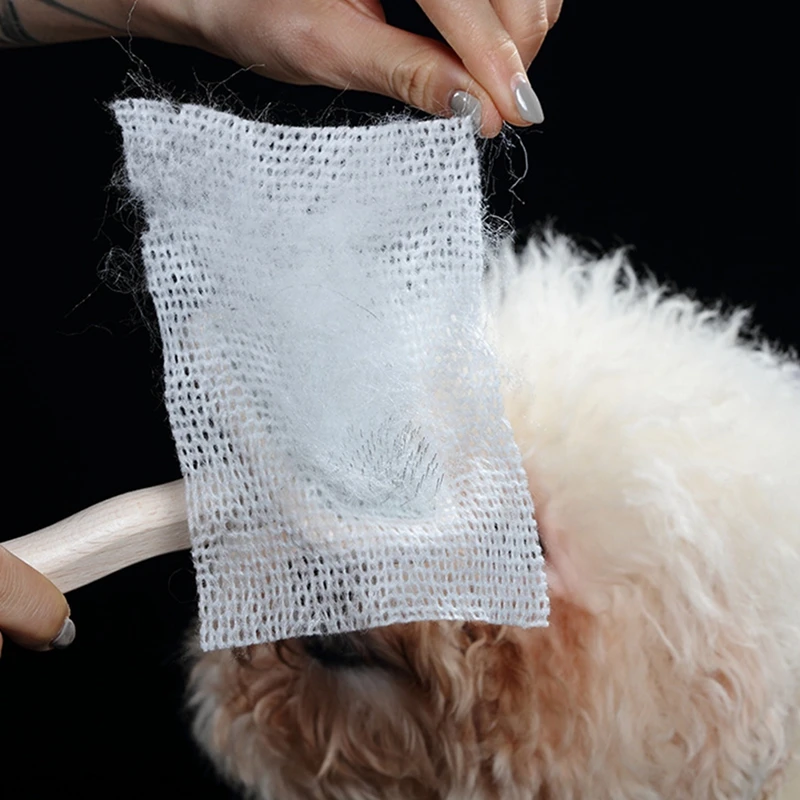 50 шт. Чистящая сетка для домашних собак бумага пленка волос предотвращения