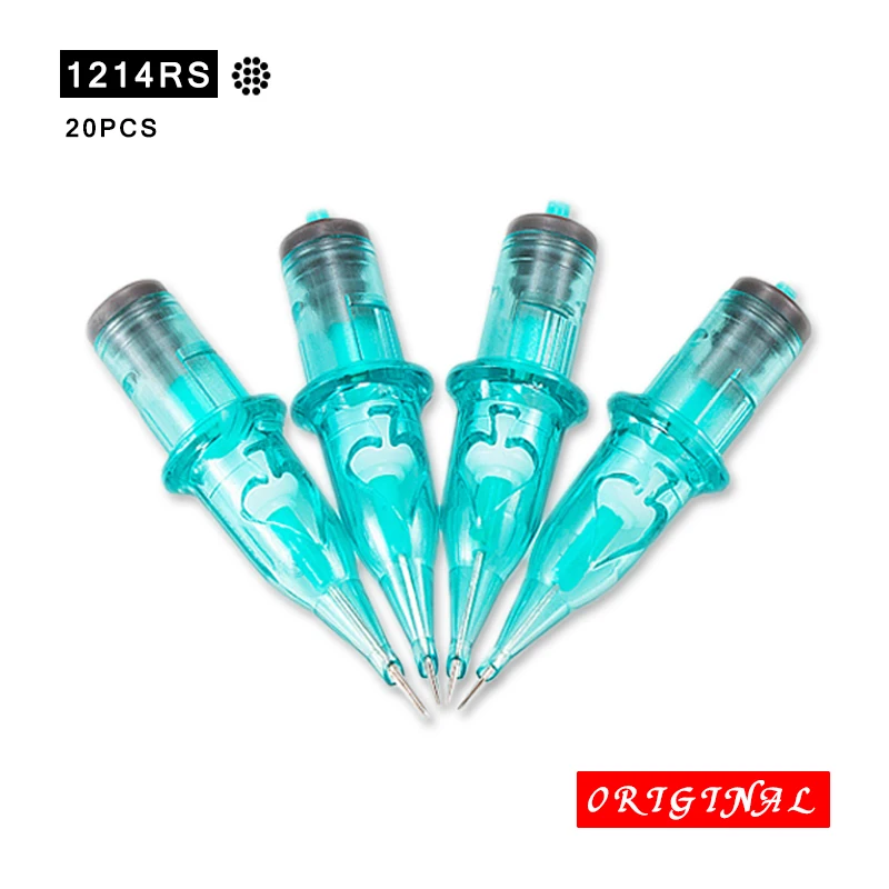

O.G Tattoo Cartridge Needles Mix Micro Sterilized Pen Cartucho Mixed Safety Tattoo Needle Liner Steel Disposable Shader 1214RS