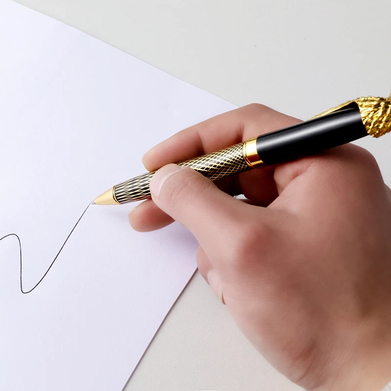 

Personalized Eagle Rotating Metal Ballpoint Pen Office Writing Supplies Luxury Hotel Signing Pen School Gift Pen