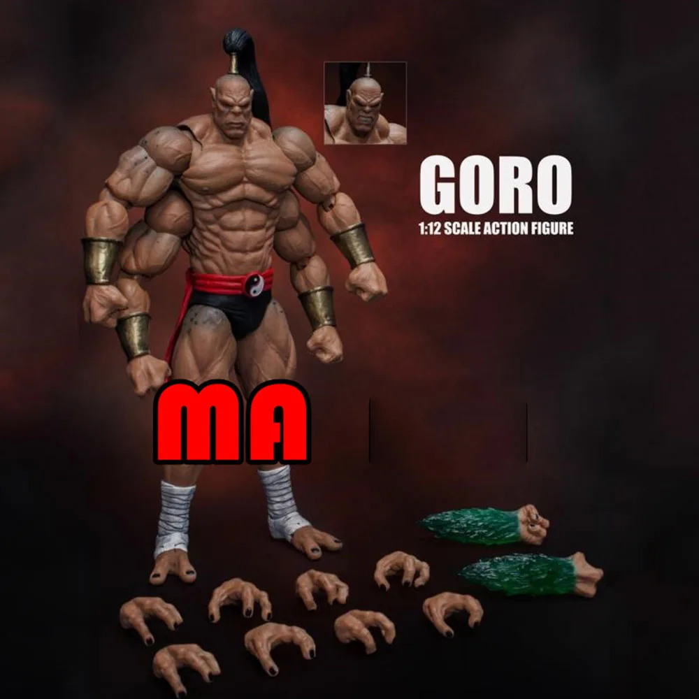 Brinquedo de Tempestade Goro com Quatro Escultura de Duas Novo Mortal Kombat Mr. Goro Monster Mãos Pontas 1 – 12