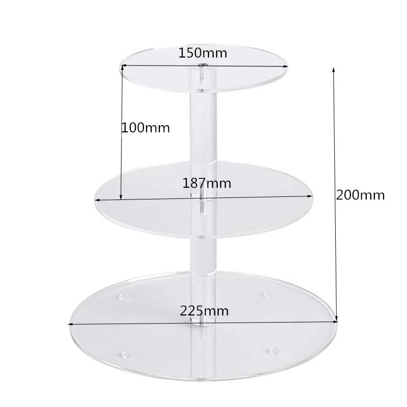 

3/4/5 Tier Acrylic Wedding Cake Stand Crystal Cup Display Shelf Cupcake Holder Plate Party Decoration Stands Birthday molds