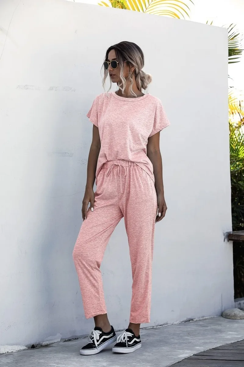 Женские спортивные костюмы KALENMOS комплект из 2 предметов летняя спортивная