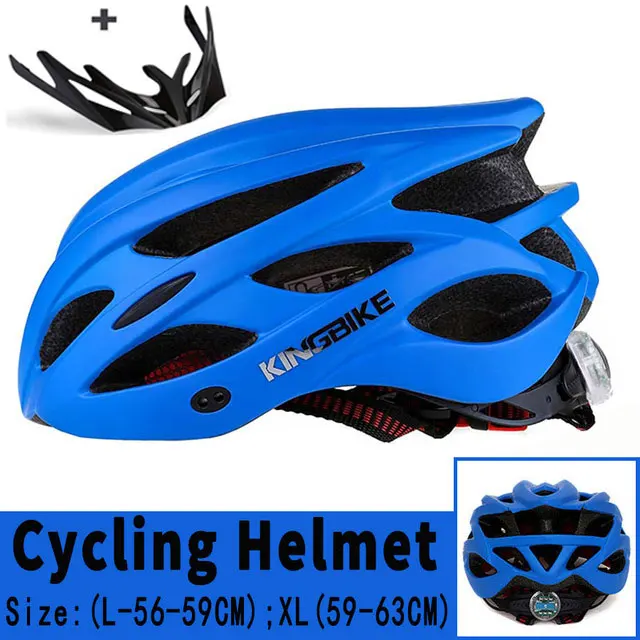 652-blue Новинка, велосипедный шлем для шоссейного велоспорта, MTB, велосипедный шлем, задний светильник для горного велосипеда, цельнолитые велосипедные шлемы для мужчин и женщин - Цвет: 652-blue