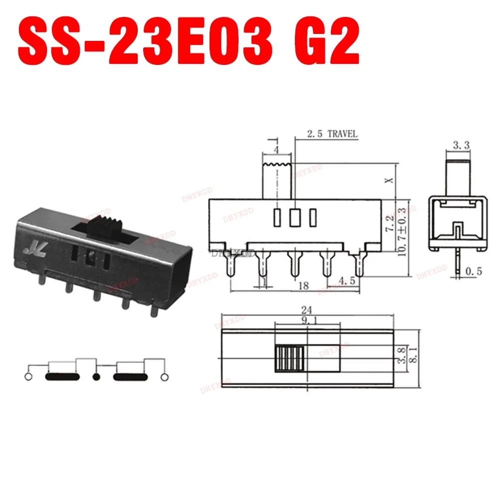 5 шт. EC12 360 градусов Поворотный энкодер E12 аудио кодирование 3Pin ручка длиной 15 мм
