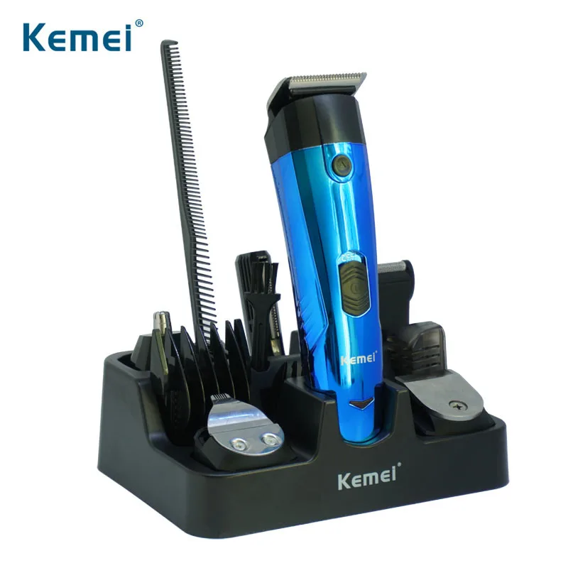 Kemei Multifunctional Electric Hair Clipper Set Barber Knife Nose Trimmer Beard Scissors Precision Cutter Head Comb | Бытовая техника