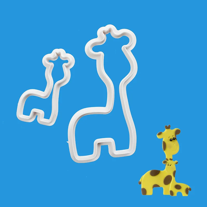 2 шт./компл. форма для печенья в форме жирафа и сахара выпечки шоколада помадки