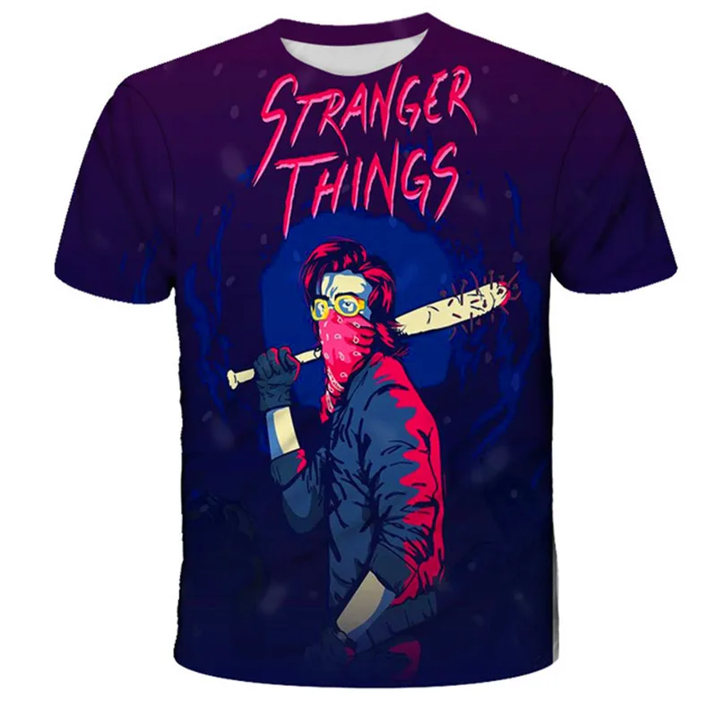 

Kids Boy Girl Stranger Things T-Shirts Short Sleeve Children's Tee Baby Girl O-Neck Cartoon Casual Girl T Shirt Children Clothes