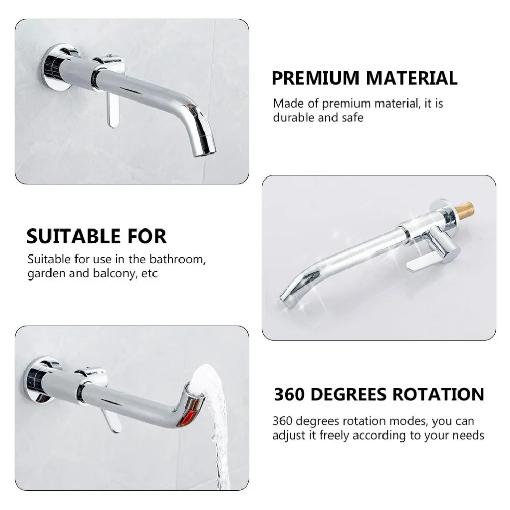 

1pc Home Bathroom Extended Copper Rotatable Water