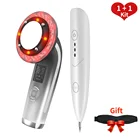 8 в 1 ультразвуковой кавитационный аппарат для похудения, массажер для тела, Антицеллюлитный жир, устройство для удаления клеток кожи, плазменная ручка для красоты лица