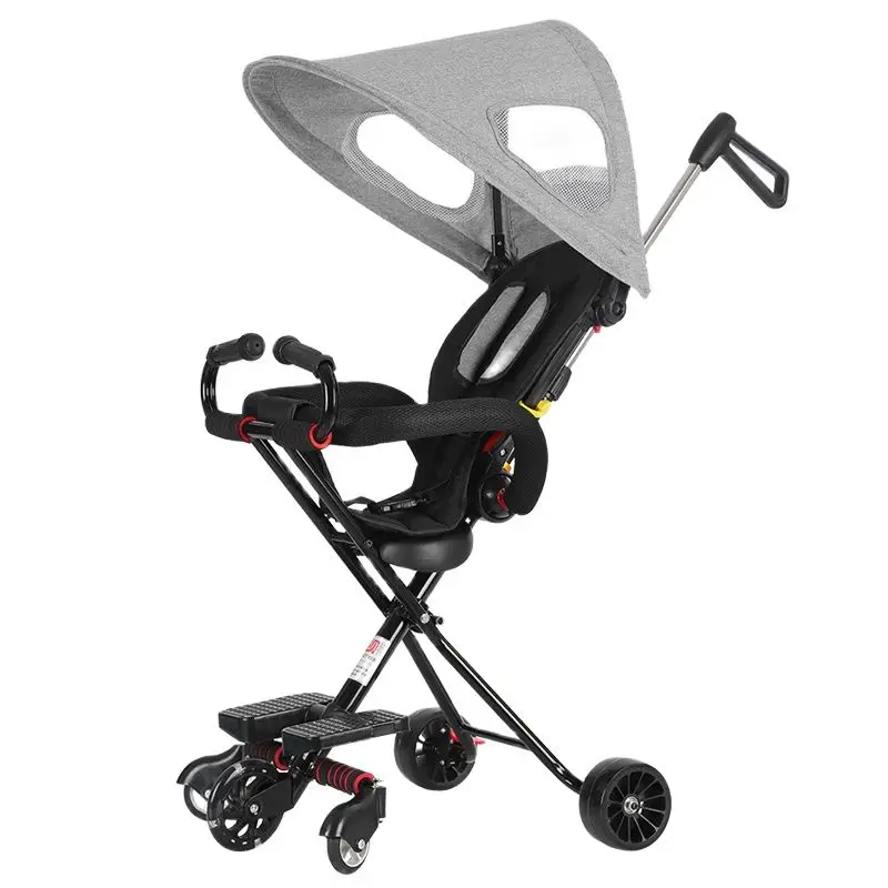 Детская Портативный складные тележки малоенькая прогулочная коляска детская из
