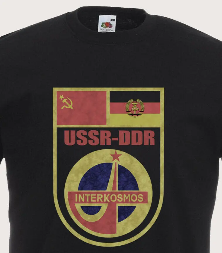 Футболка Interkosmos с Советским Союзом ГДР культом Ретро забавная футболка СССР 2019