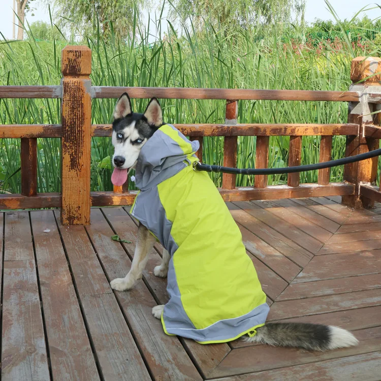 

Dog Raincoats Large Dog Ponchos Husky Golden Retriever Alaska Waterproof Jackets Rainy Clothing Raining Coat