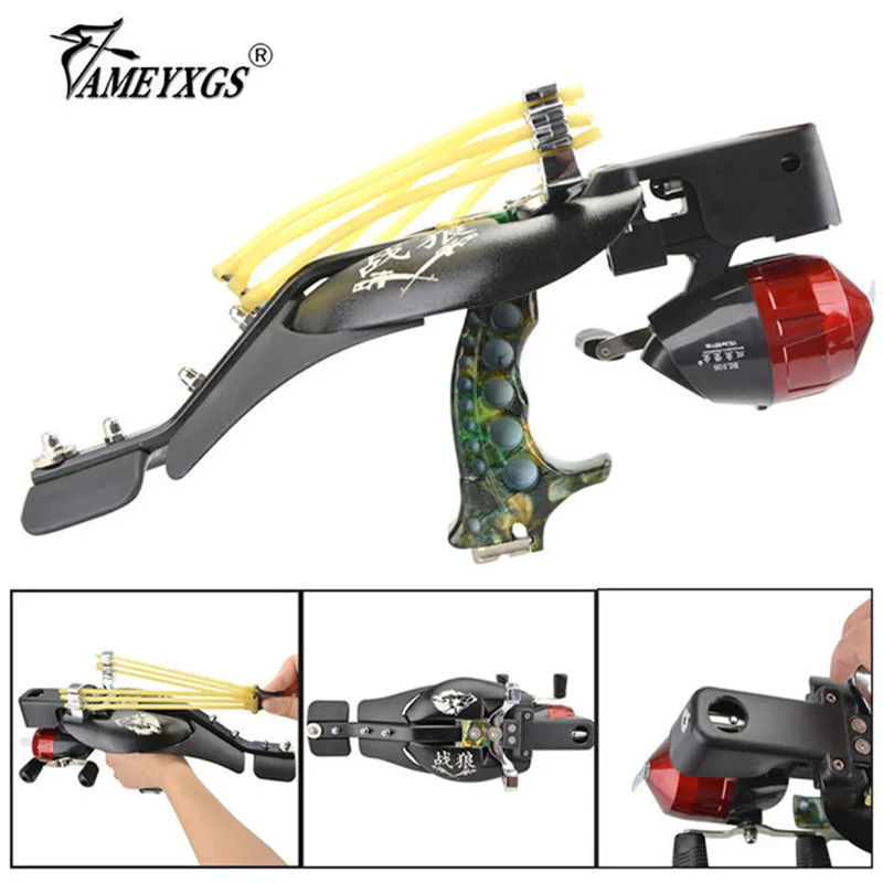 Стрельба из лука Рыбная ловля Slingshot профессиональная рыболовная Лазерная слинг