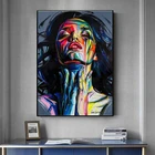 Уличные граффити, настенные картины, абстрактные картины для девочек, Акварельные картины для домашнего декора, настенные картины