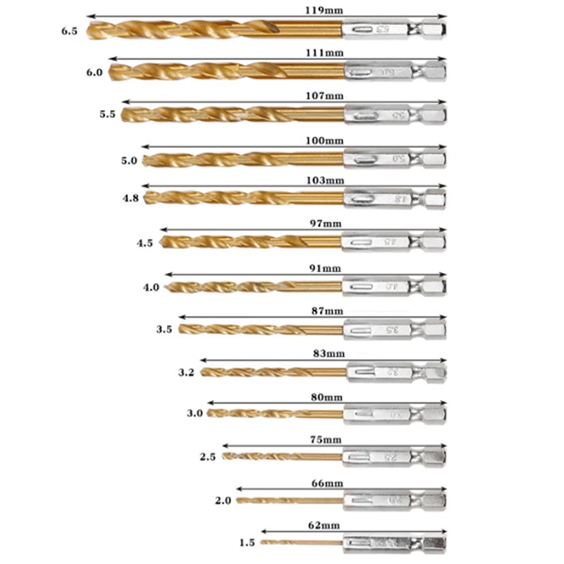 13 шт. набор сверл из нержавеющей стали | Инструменты