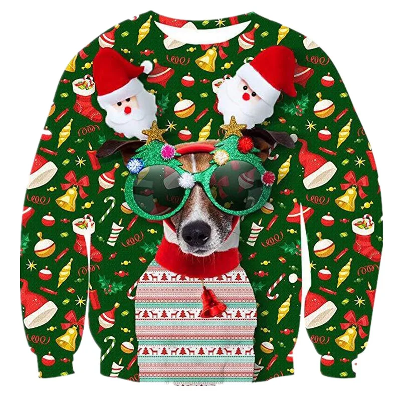 Lovers Sexy Clothing 3D Unisex Printing Sweater Novelty Sweaters and Ugly Christmas Funny | Женская одежда