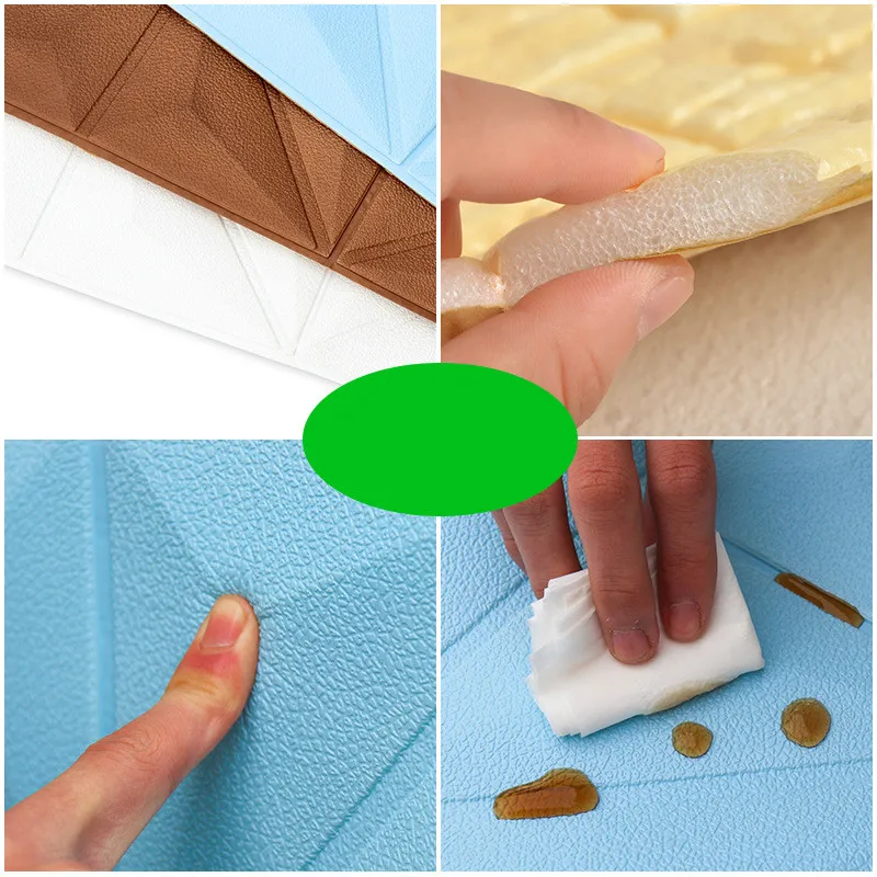 

70x70cm PE Brick Foam Wall Stickers 3D Panels Room Decal Stone Decoration Embossed Living Room Kids Safty Bedroom Home Decor