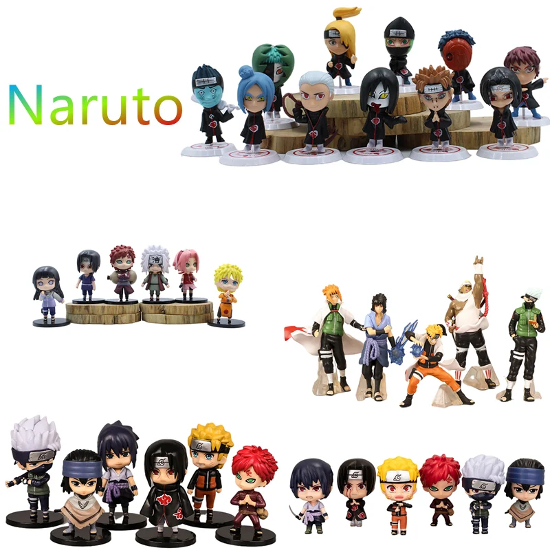 

Naruto Figure Akatsuki Tobi Pain Uchiha Itachi Hoshigaki Kisame Zetsu Doll Decoration Toys Hobbies Anime Kawaii for Children