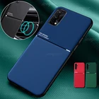 Магнитный армированный чехол для Oppo Realme7 Realme 7 5g Realmi 6 7 Pro 5 7pro Gt X2 Realmy C17 C12 Reno 4 SE 5 Lite 6 3 Pro, автомобильный держатель, подставка, кожаный чехол