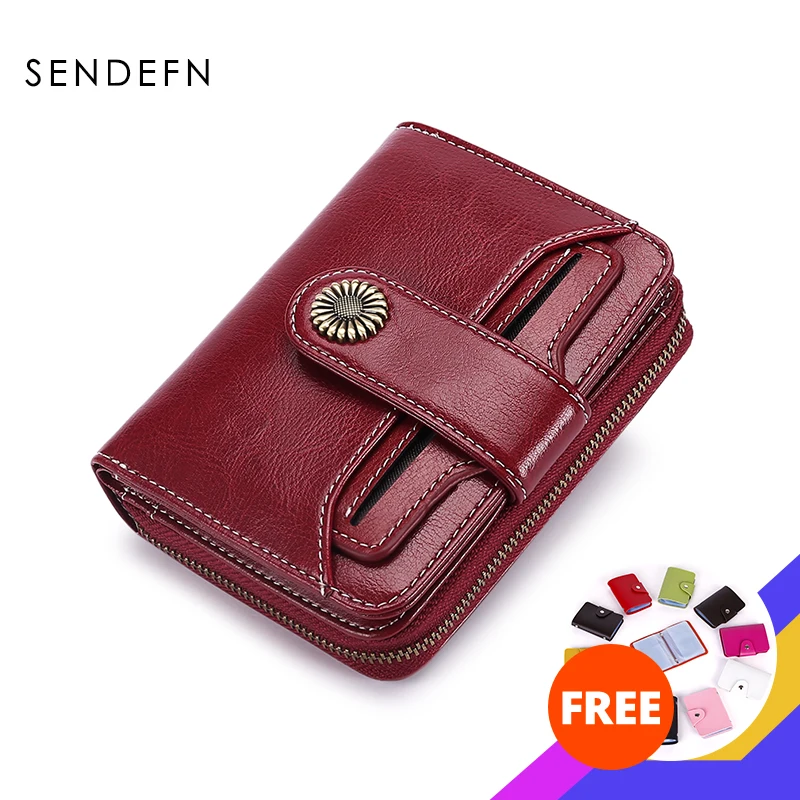 Кошелек SENDEFN Trend женский кошелек короткий качественный с пуговицами цветами 5185H