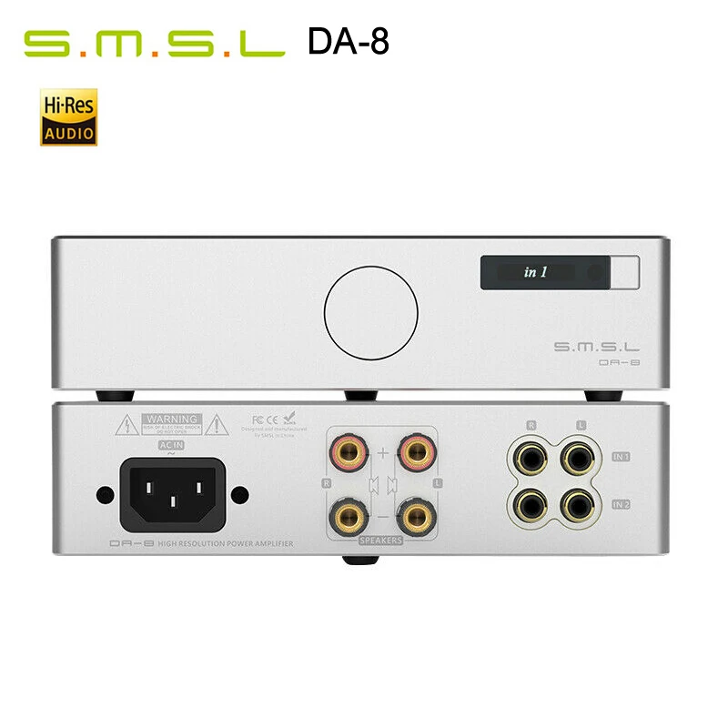SMSL DA 8 ICEpower50ASX2 NJW1194 высокоэффективный Настольный цифровой усилитель