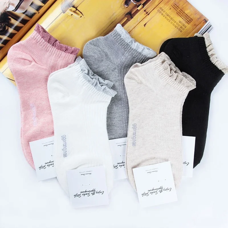 

Solid Sock Women Simplicity Socks for Woman Cute Kawaii Art Fashion Comfortable Spring Sunmmer Absorb Sweat Casual Skarpetki