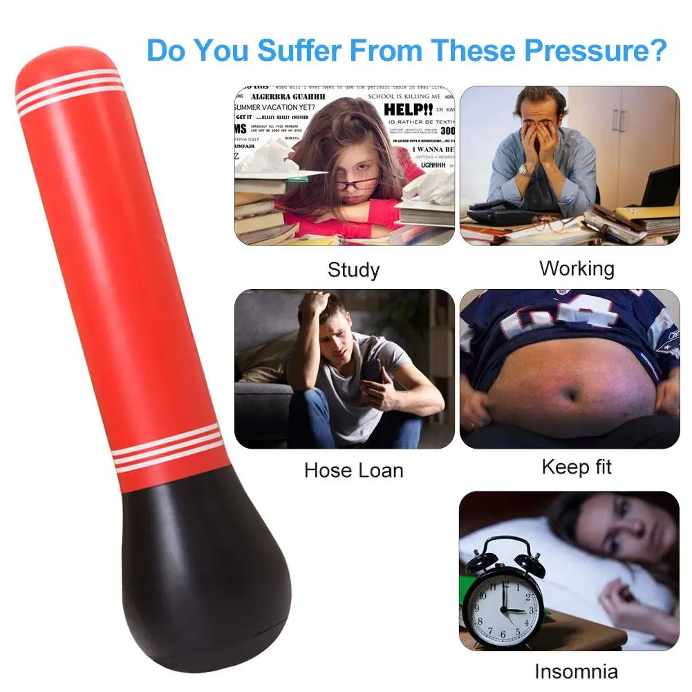 

Inflatable Boxing Column Free-Standing Punching Bag Fitness Accessories for Gym Children