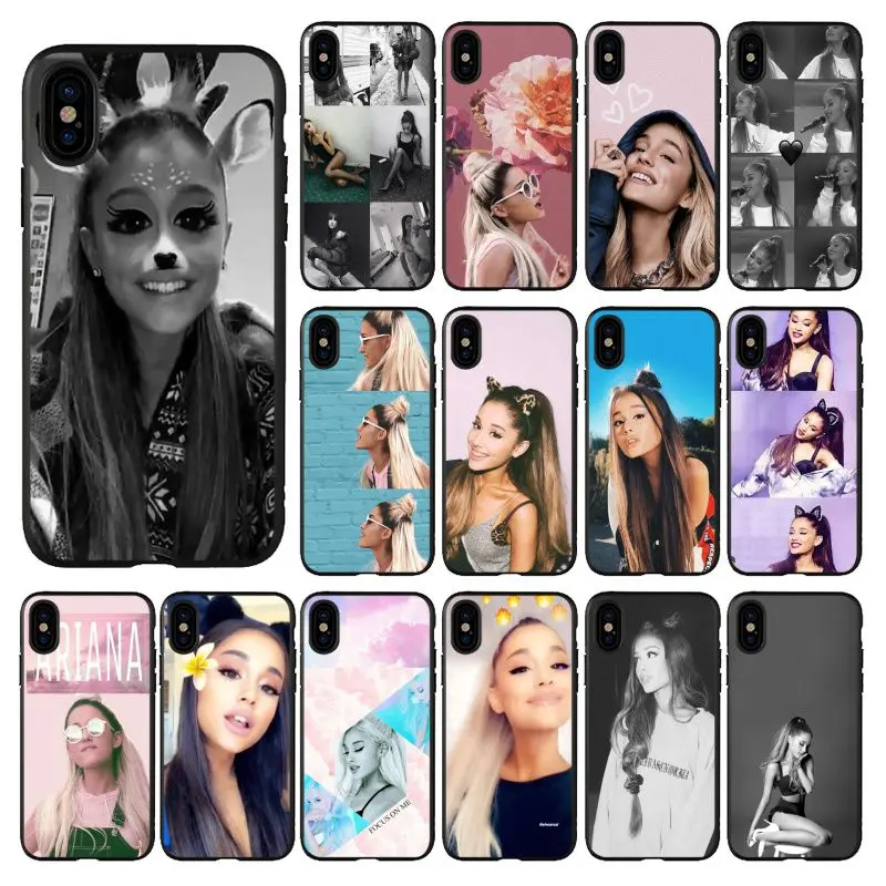 HTxian Ариана Гранде новинка чехлы черный мягкий чехол для телефона iPhone 11 pro XS MAX 8 7 6 6S