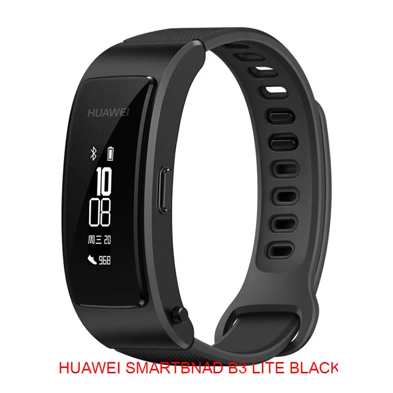 HUAWEI B3 LITE BLACK Смарт-браслет Huawei talkband B3 Lite Bluetooth гарнитура ответ/конец вызова Запуск прогулки сон Авто трек сигнализация сообщение - Цвет: HUAWEI B3 LITE BLACK