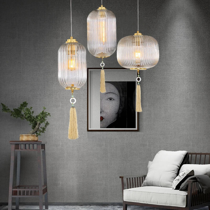 

Modern LED Glass Pendant Lights Lighting Lantern Pendant Lamp Dining Living Room Bedroom Restaurant Loft Decoration Hanging Lamp