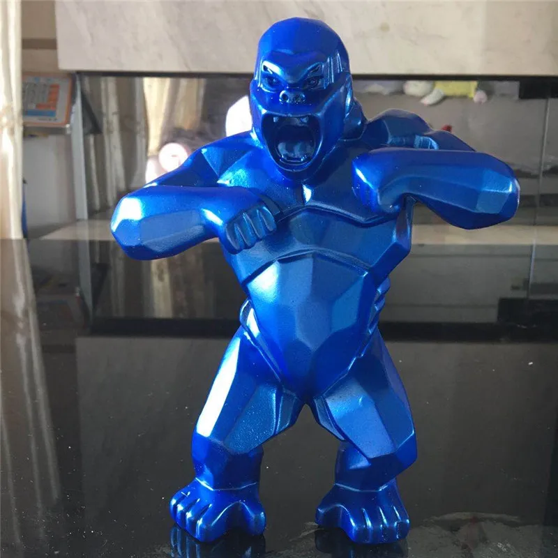 Полимерная Статуэтка HHT KING kong с геометрическим рисунком животных статуэтка волка