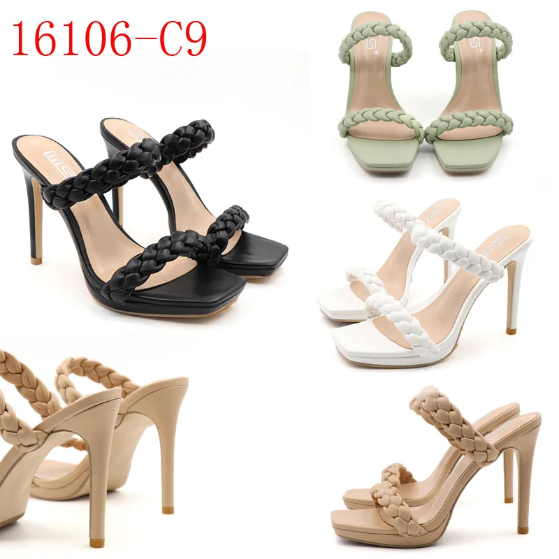 Sandals 2021 Summer New Sexy Thin Heel Party High Heels Women's Versatile Waterproof Platform Nightclub Simple Women's Shoes
