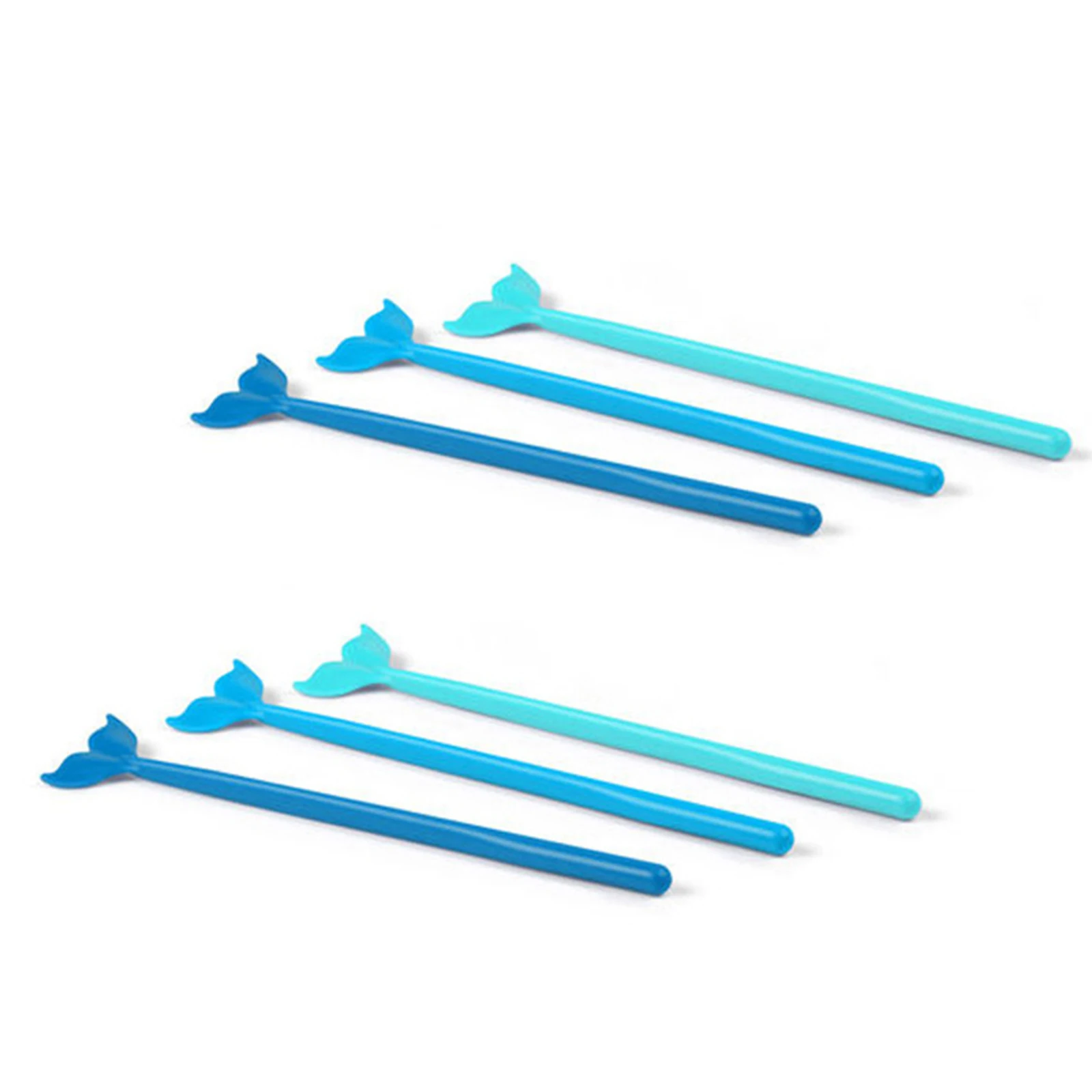 

Hot 6pcs Cocktail Ice Drink Swizzle Sticks Reusable Novelty Swizzle Sticks for Tropical Beach Party