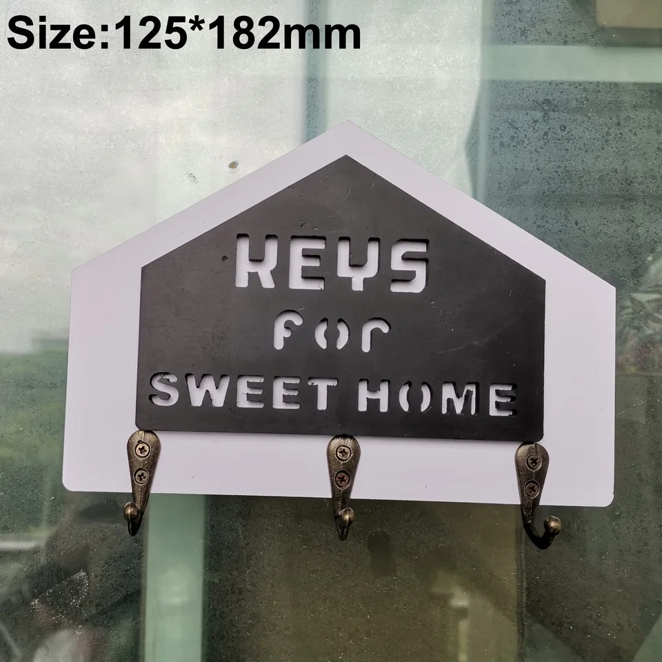 Popular Key Hook Doorway Entrance Wall Hanging Rack Jewelry Ornaments Storage Box Hanger Finishing Decoration | Дом и сад