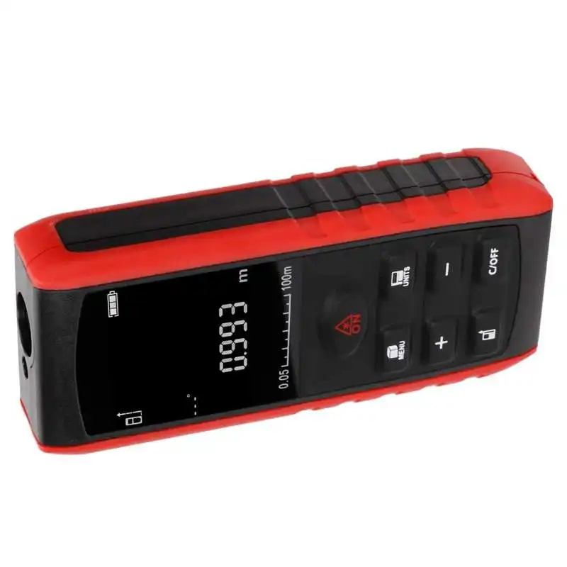 

Distance Measuring Device KXLE100 Infrared Distance Meter IP54 Waterproof Portable Digital Rangefinder 0.05100m